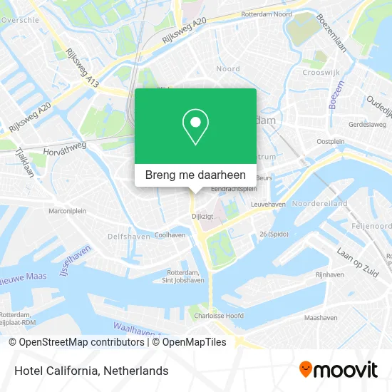 Hotel California kaart