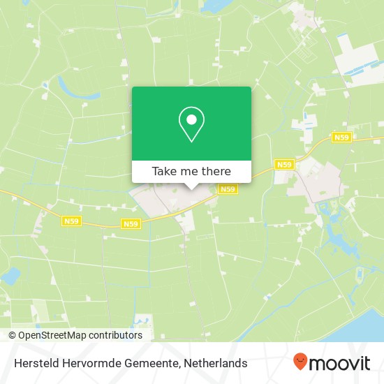 Hersteld Hervormde Gemeente kaart