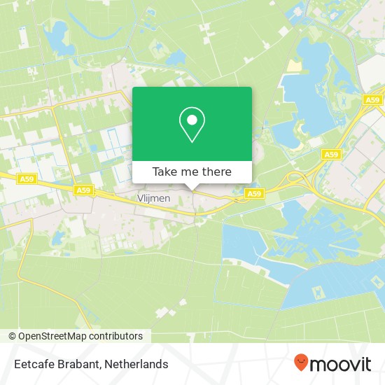 Eetcafe Brabant kaart