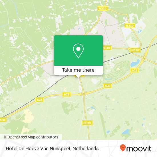 Hotel De Hoeve Van Nunspeet kaart