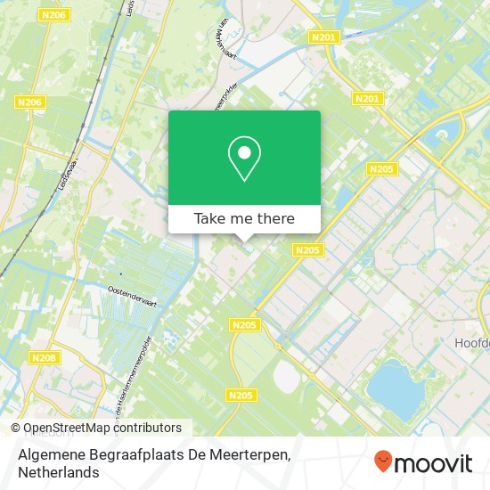 Algemene Begraafplaats De Meerterpen kaart