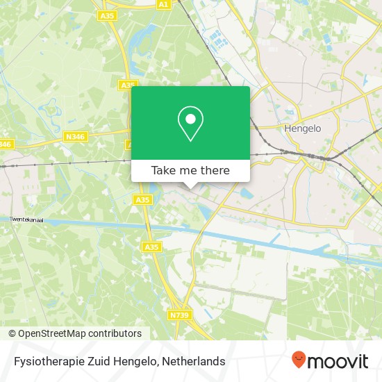 Fysiotherapie Zuid Hengelo kaart