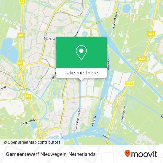 Gemeentewerf Nieuwegein kaart