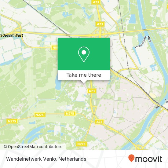 Wandelnetwerk Venlo kaart