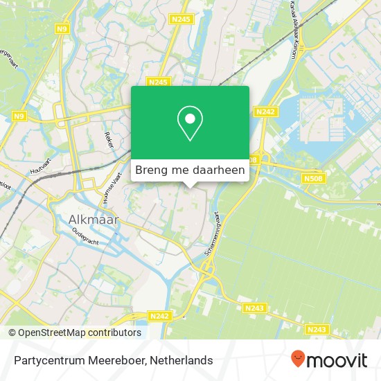 Partycentrum Meereboer kaart