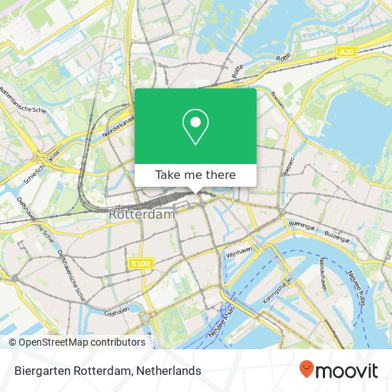 Biergarten Rotterdam kaart