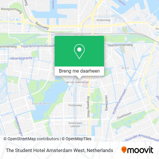 The Student Hotel Amsterdam West kaart