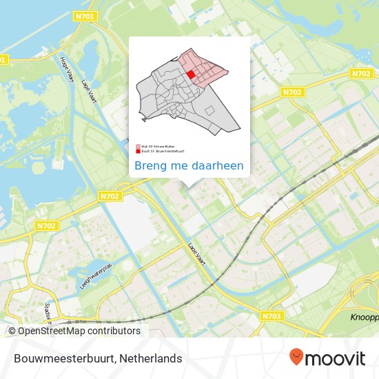 Bouwmeesterbuurt kaart