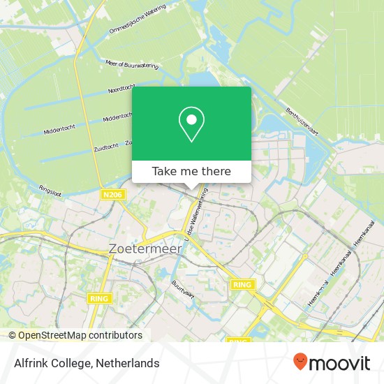 Alfrink College kaart