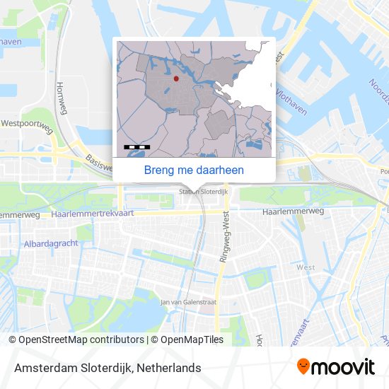 Amsterdam Sloterdijk kaart
