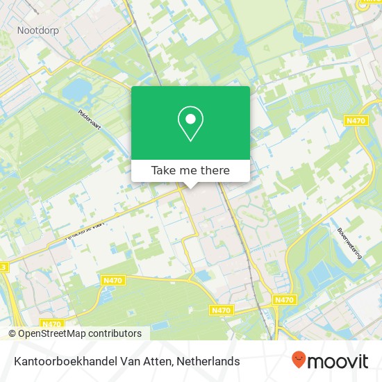 Kantoorboekhandel Van Atten kaart