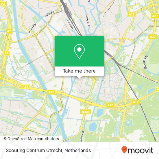 Scouting Centrum Utrecht kaart