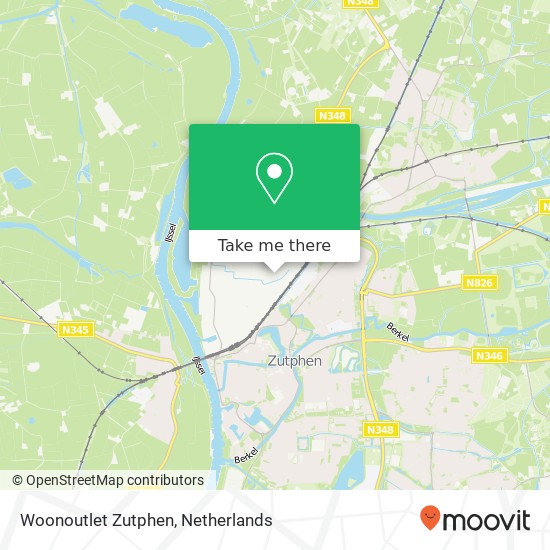 Woonoutlet Zutphen kaart