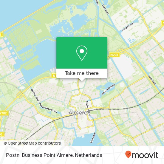 Postnl Business Point Almere kaart