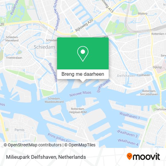 Milieupark Delfshaven kaart