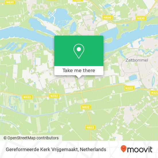 Gereformeerde Kerk Vrijgemaakt kaart