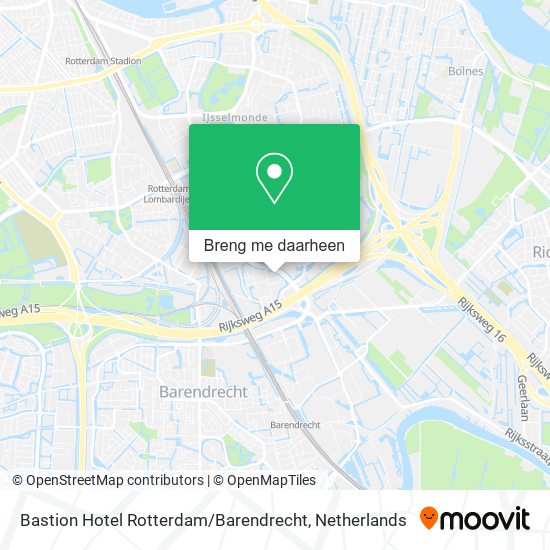 Bastion Hotel Rotterdam / Barendrecht kaart