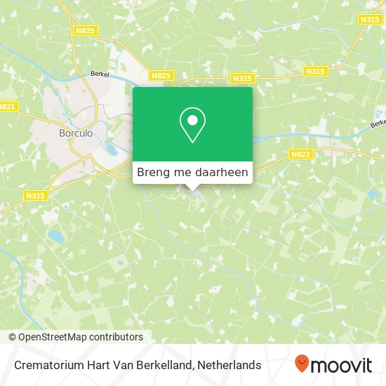 Crematorium Hart Van Berkelland kaart