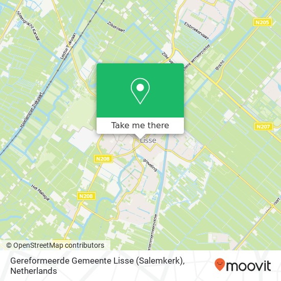 Gereformeerde Gemeente Lisse (Salemkerk) kaart