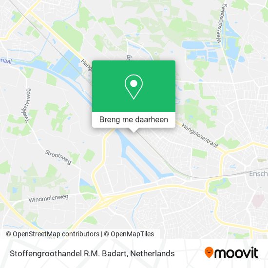 Stoffengroothandel R.M. Badart kaart