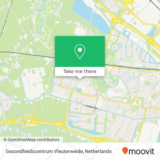 Gezondheidscentrum Vleuterweide kaart