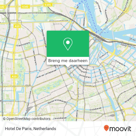 Hotel De Paris kaart