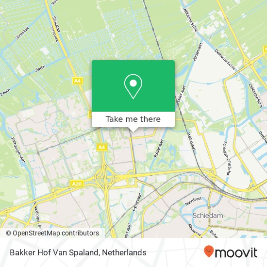 Bakker Hof Van Spaland kaart