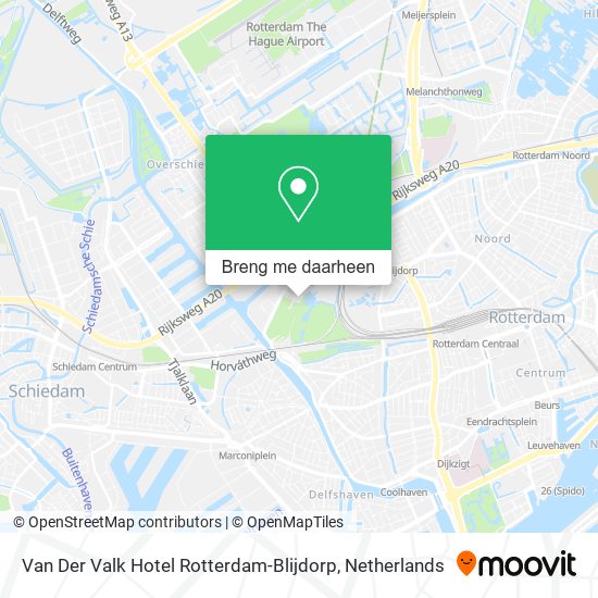 Van Der Valk Hotel Rotterdam-Blijdorp kaart