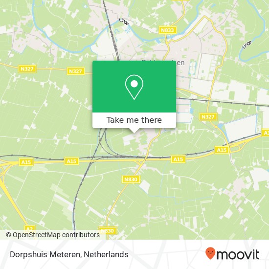 Dorpshuis Meteren kaart