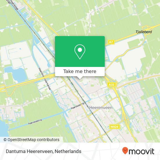 Dantuma Heerenveen kaart