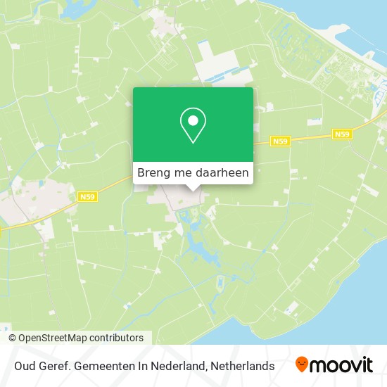 Oud Geref. Gemeenten In Nederland kaart
