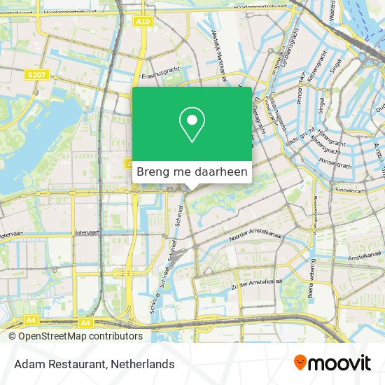 Adam Restaurant kaart