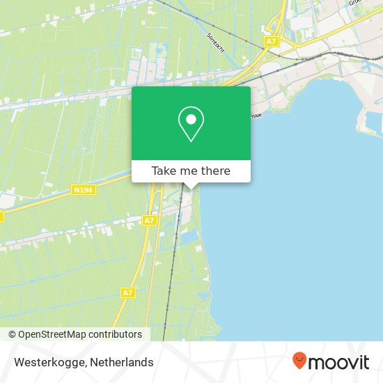 Westerkogge kaart