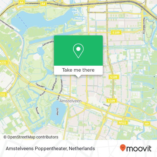 Amstelveens Poppentheater kaart