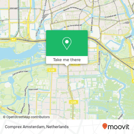 Comprex Amsterdam kaart