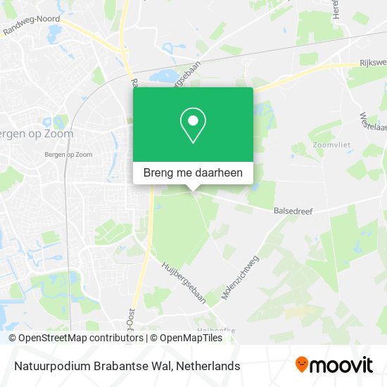 Natuurpodium Brabantse Wal kaart