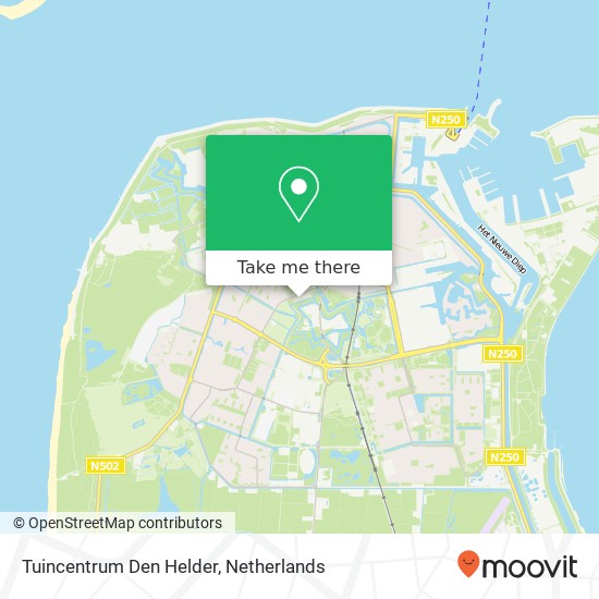 Tuincentrum Den Helder kaart