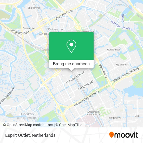 Esprit Outlet kaart