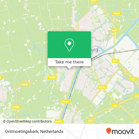 Ontmoetingskerk kaart