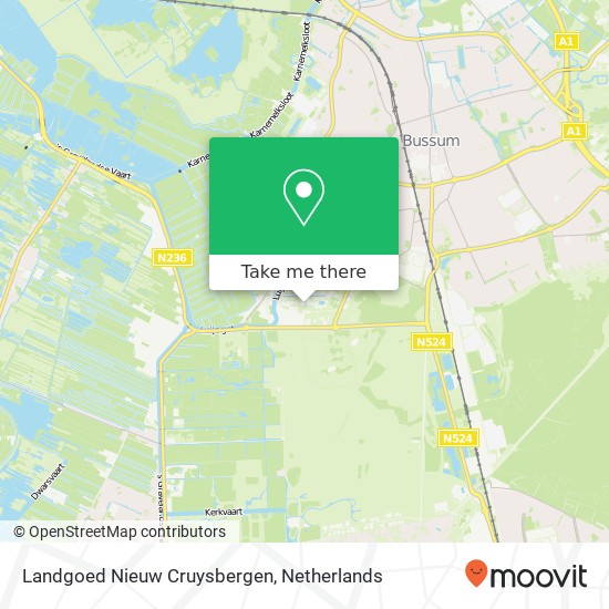 Landgoed Nieuw Cruysbergen kaart