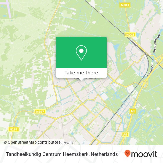 Tandheelkundig Centrum Heemskerk kaart