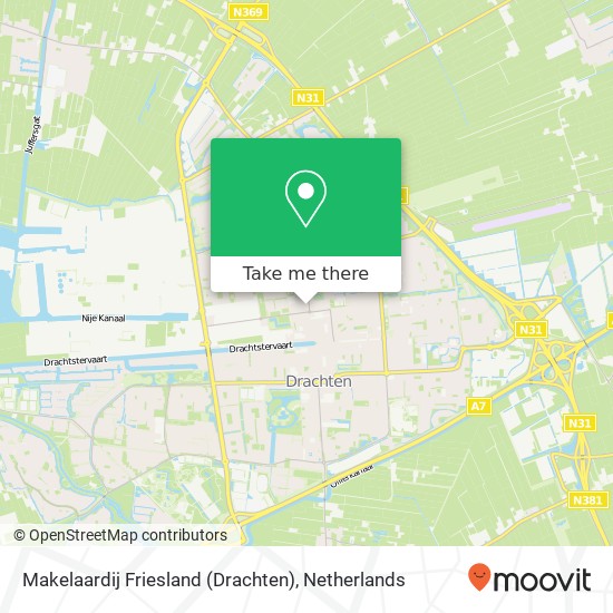 Makelaardij Friesland (Drachten) kaart