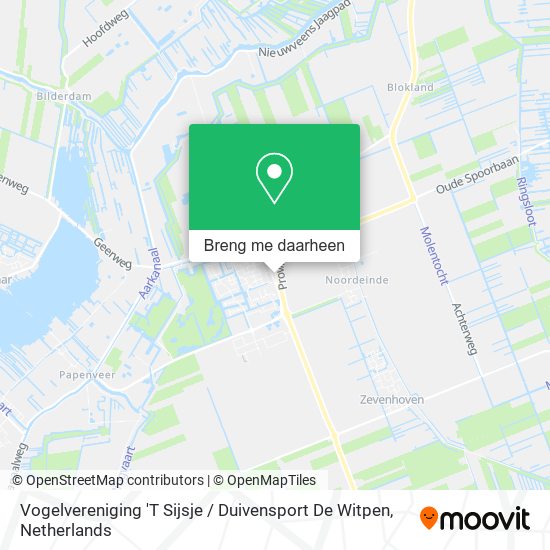 Vogelvereniging 'T Sijsje / Duivensport De Witpen kaart