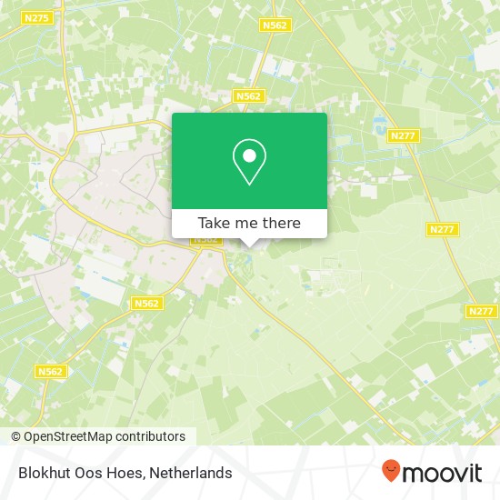 Blokhut Oos Hoes kaart