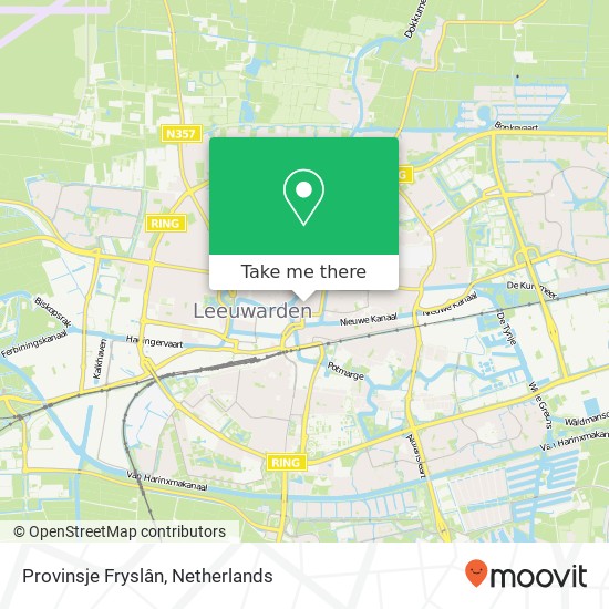 Provinsje Fryslân kaart