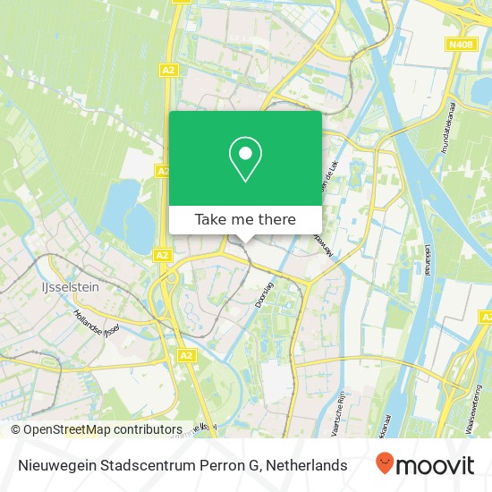 Nieuwegein Stadscentrum Perron G kaart