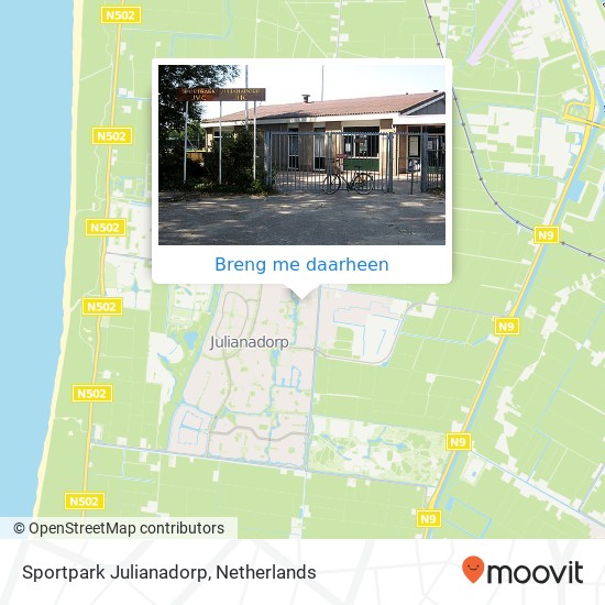 Sportpark Julianadorp kaart