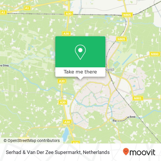 Serhad & Van Der Zee Supermarkt kaart