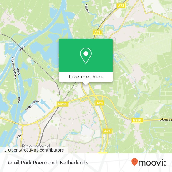 Retail Park Roermond kaart