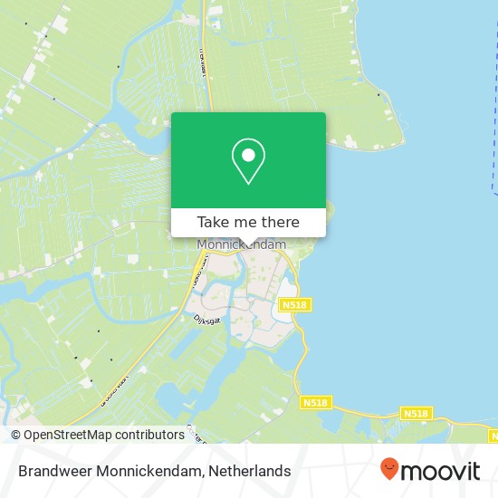 Brandweer Monnickendam kaart